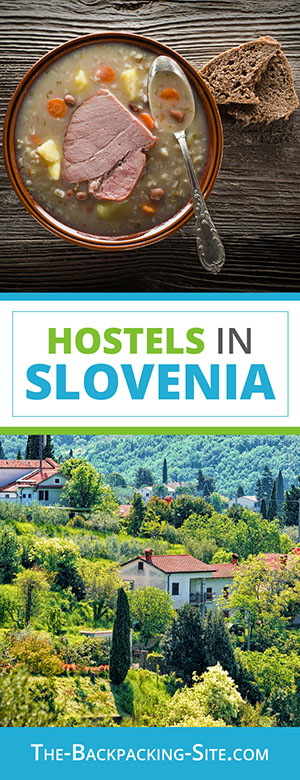 Budget travel and hostels in Slovenia including: Gorenjska hostels, Ljubljana hostels, Portoroz hostels, Prekmurje hostels, Primorska hostels, and Stajerska hostels.