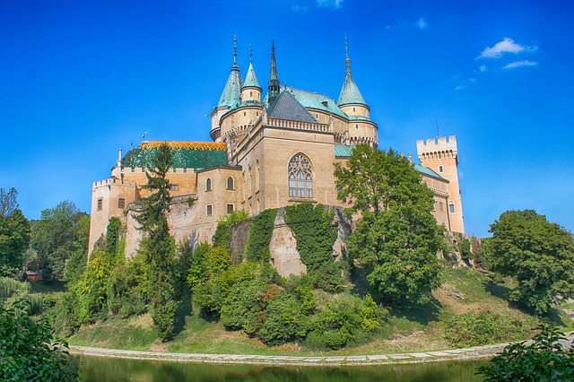 Visit Bojnice Castle when backpacking Slovakia