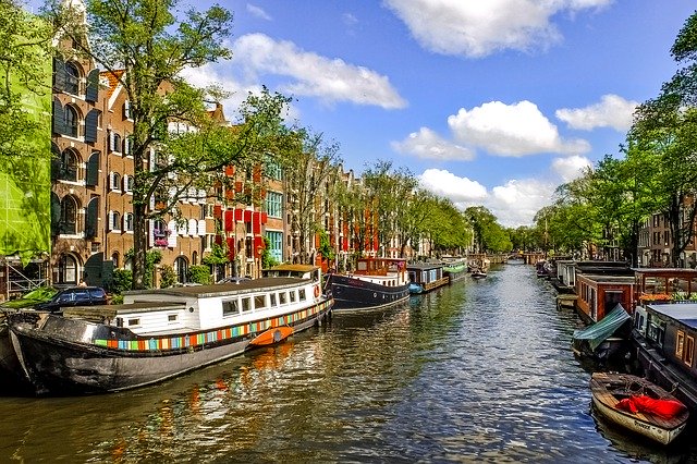 Visit Amsterdam when backpacking The Netherlands