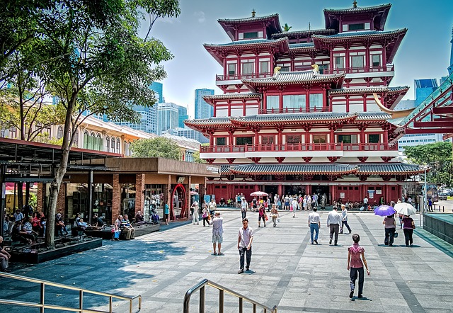 Visit China Town when backpacking Singapore
