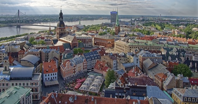 Riga Skyline in Latvia