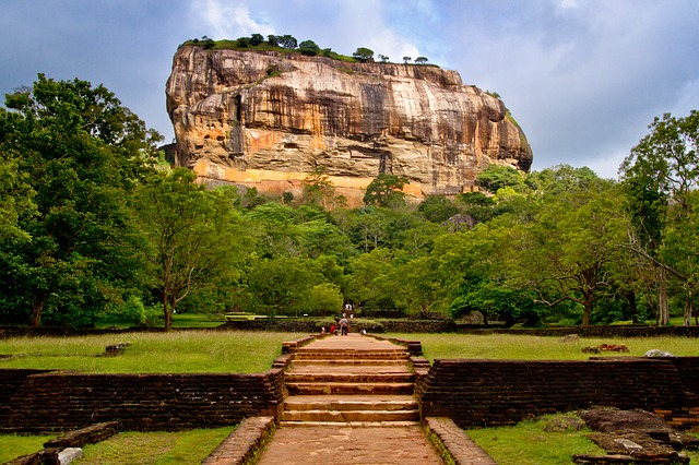 Visit Sigiriya Fortress when backpacking Sri Lanka