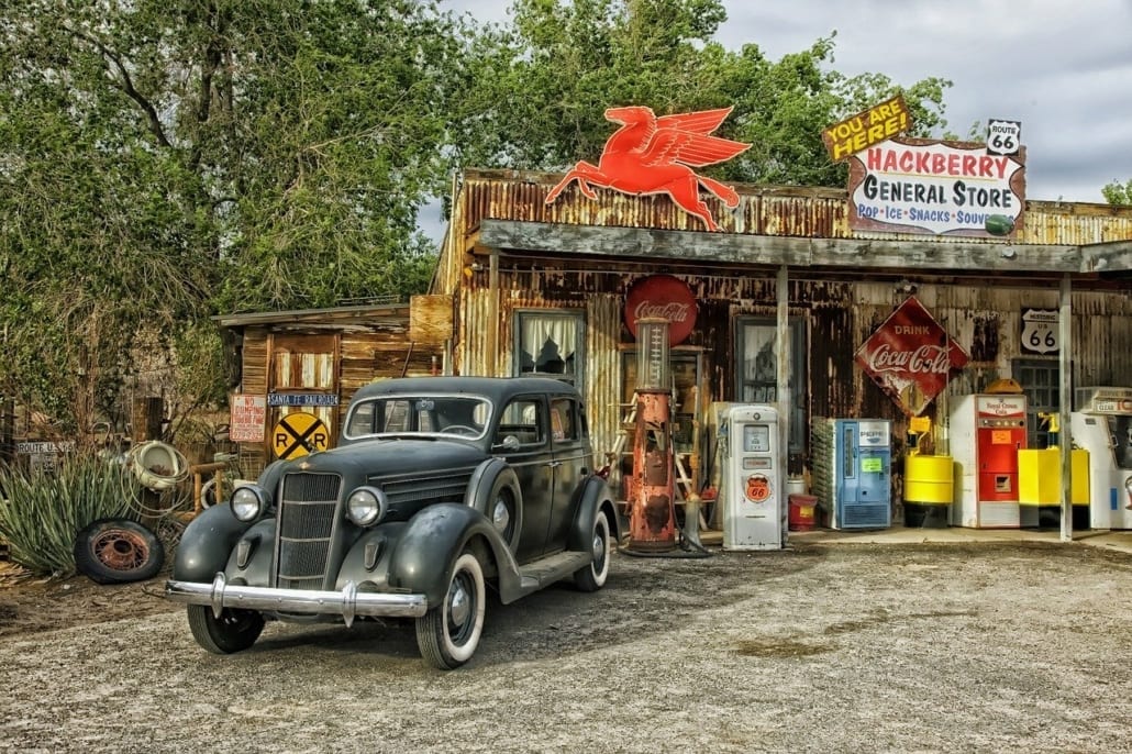 Backpacking on historic Route 66