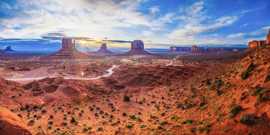 Monument Valley along Route 89 - one of the best American road trips
