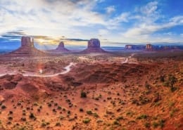 Monument Valley along the Route 89 - one of the great American road trips