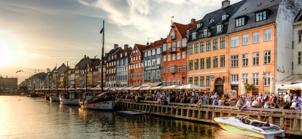 Nyhavn Canal in Copenhagen, Denmark, one of the cheapest backpacking countries in Scandinavia