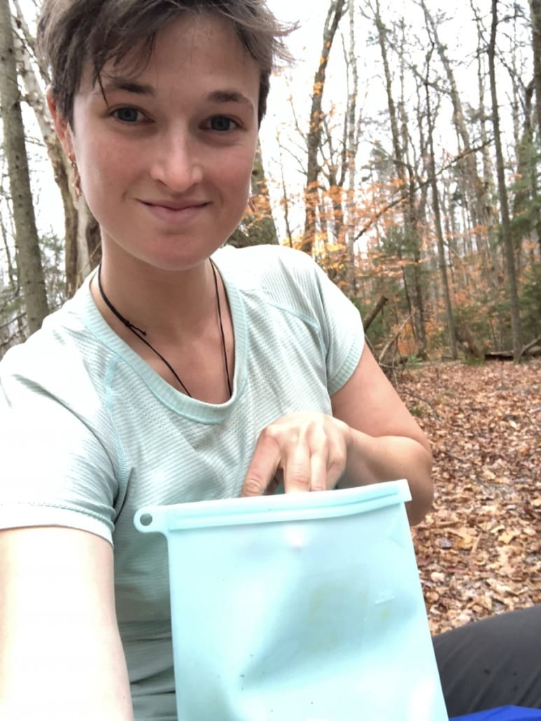 Resealable Silicon Bags for a Zero-Waste Backpacking trip