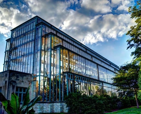 The recently restored Art Deco greenhouse is one of St. Louis' best hidden gems