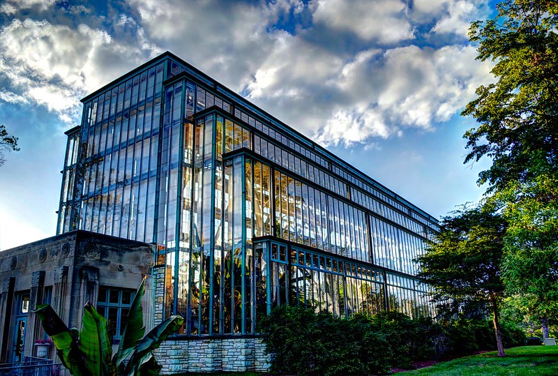 The recently restored Art Deco greenhouse is one of St. Louis' best hidden gems