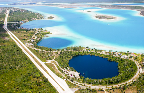 The Bacalar Laguna de 7 Colores & Bacalar Cenote