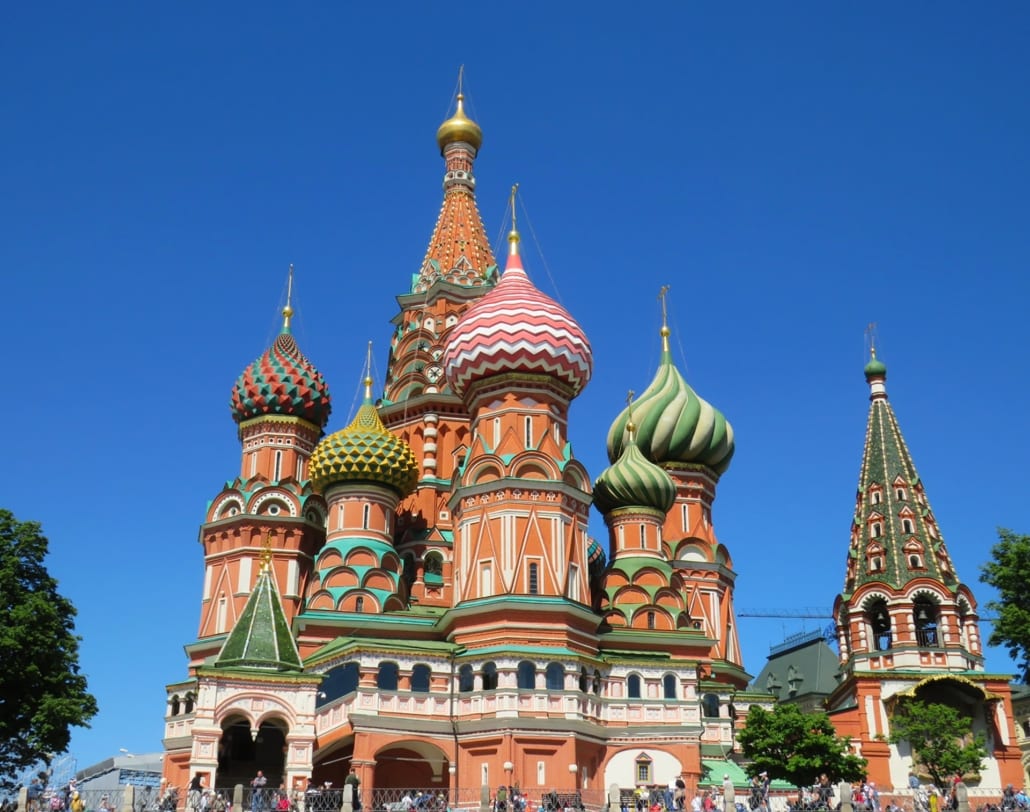 Saint Basil's Cathedral in Moscow, Russia