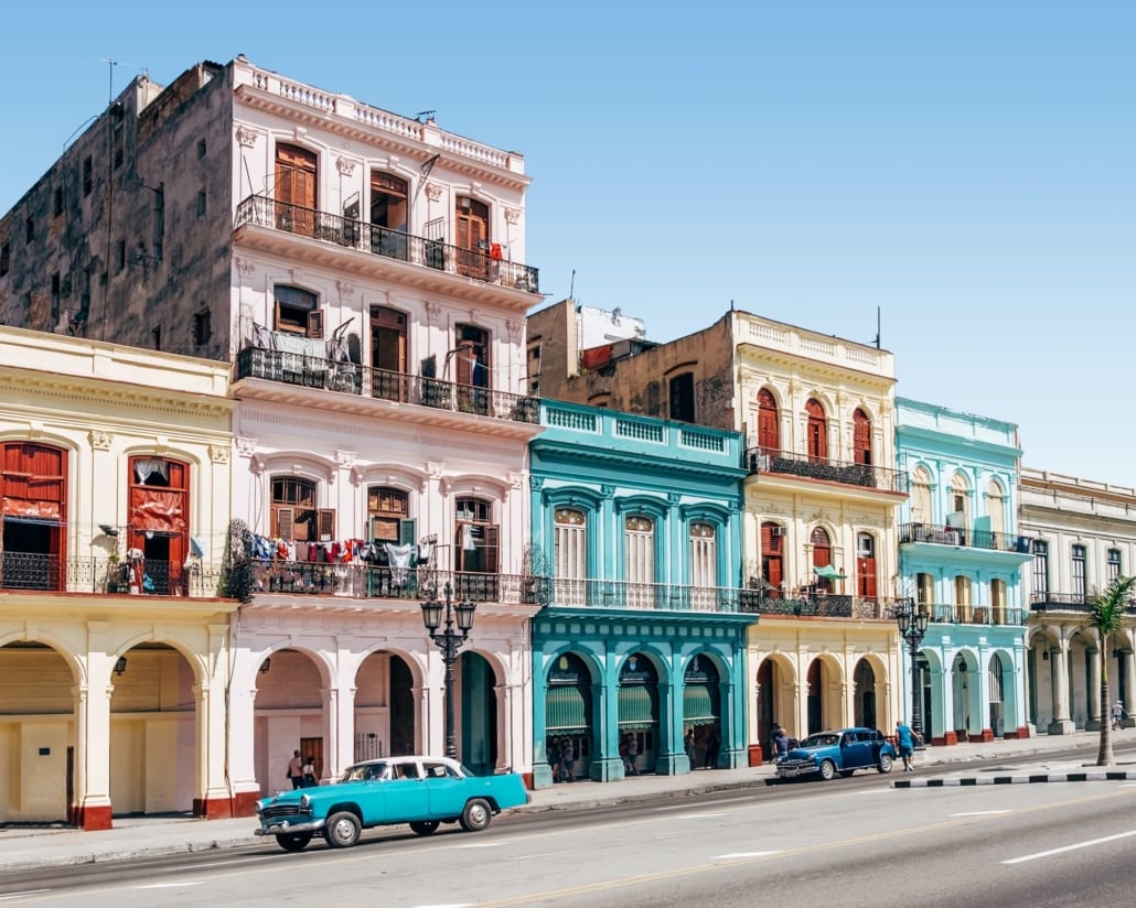A typical street in Havana, Cuba - one of the best cultural destinations in the world