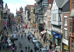 Visit the walled city of Chester in the UK