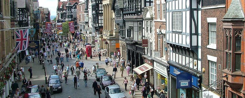 Visit the walled city of Chester in the UK