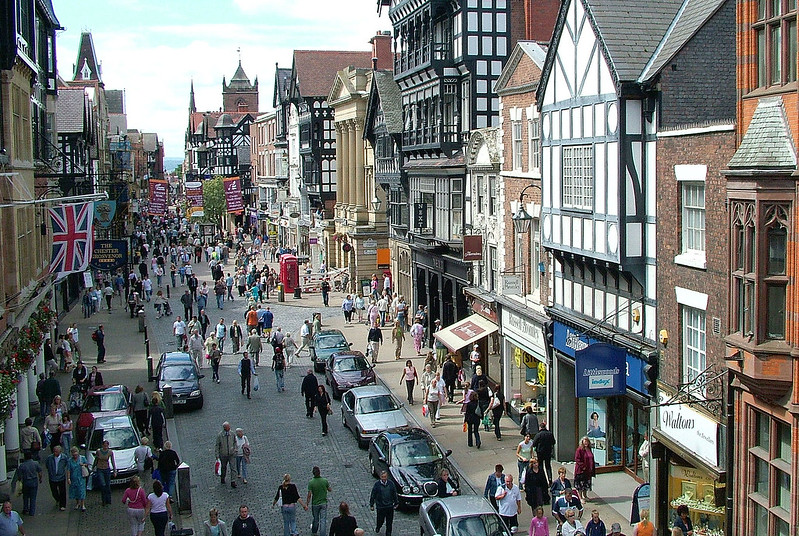 Visit the walled city of Chester in the UK