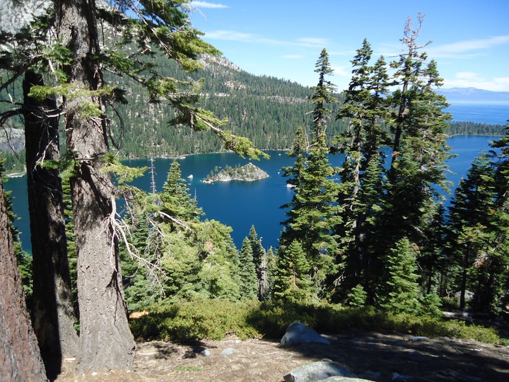 Backpacking near Lake Tahoe in Central Calfornia