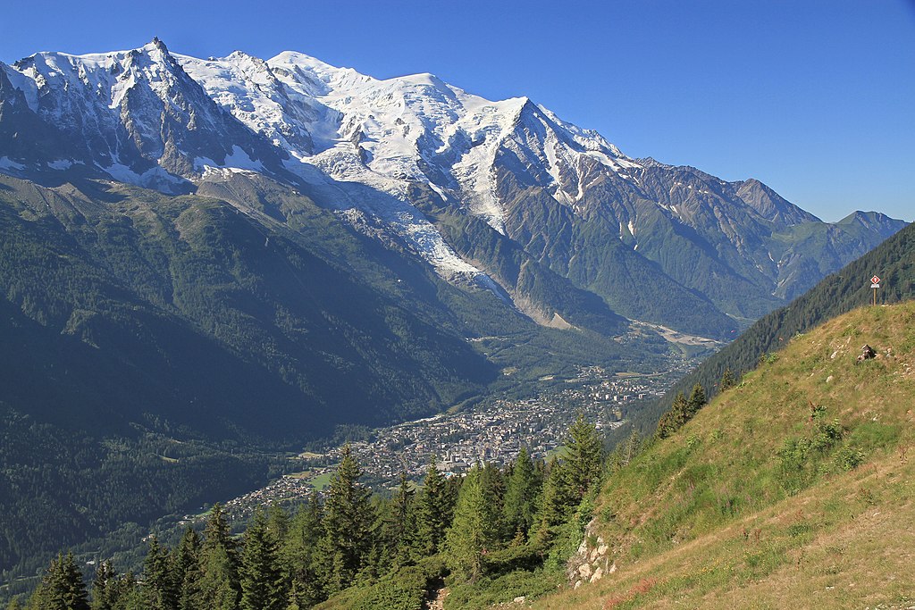 View of Chamonix Valley from La Flegere