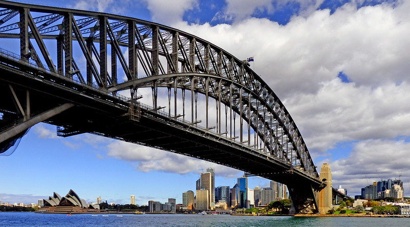 Strolling around Sydney's famous waterfront