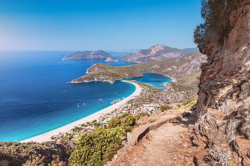 Breathtaking views on the Lycian Way while hiking in Antalya