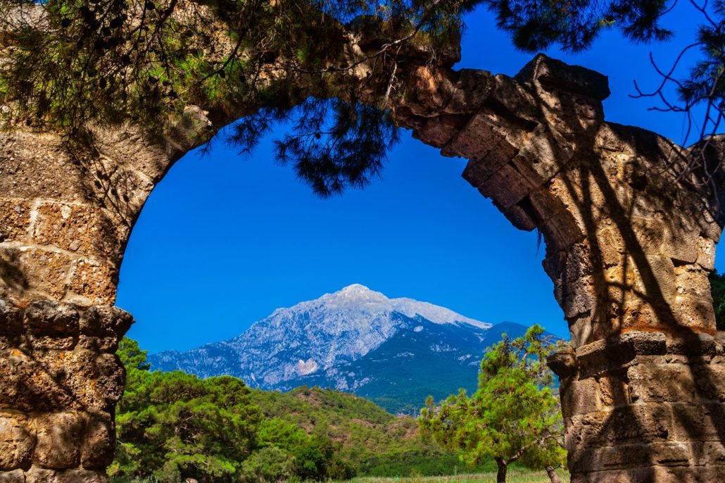 Snow-capped Mt. Tahtahli in the distance. One of the best hikes in Antalya