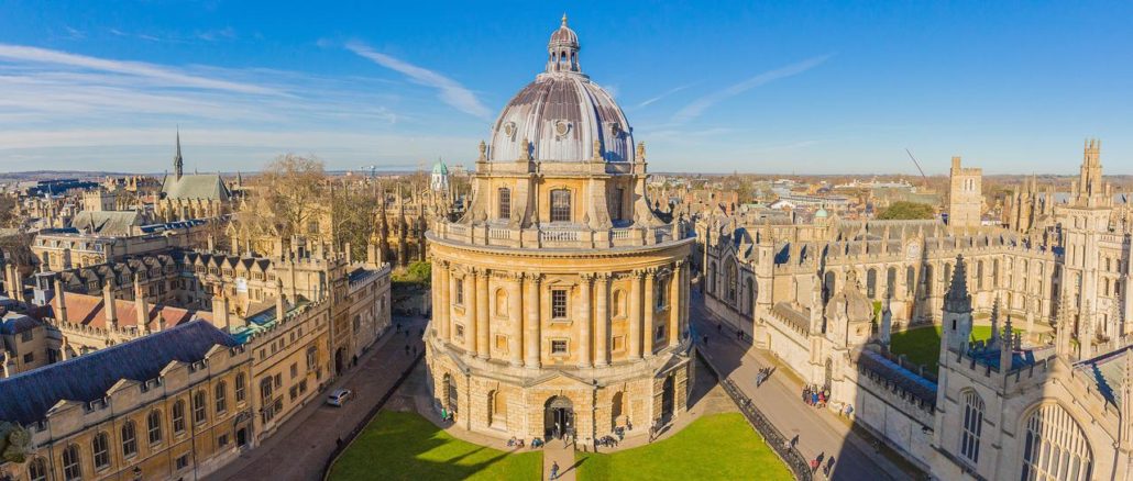Historic Oxford, accessible as a day trip from London by train