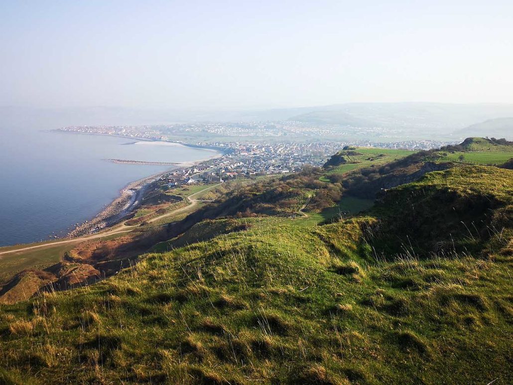 Little Orme with amazing views over the bays