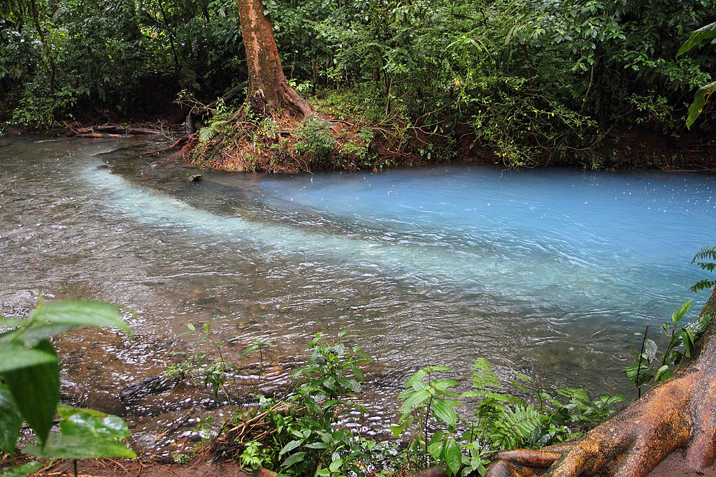 The other-worldly colors of the Rio Celeste - one of the best hikes in Costa Rica