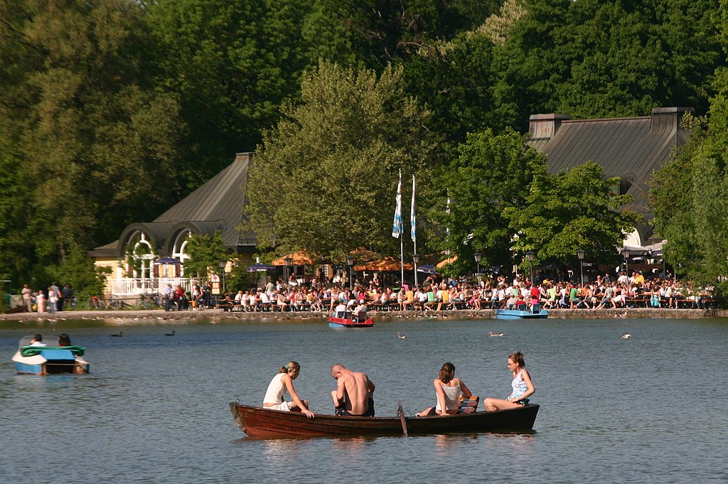 The Seehaus Biergarten in the Englischer Garten