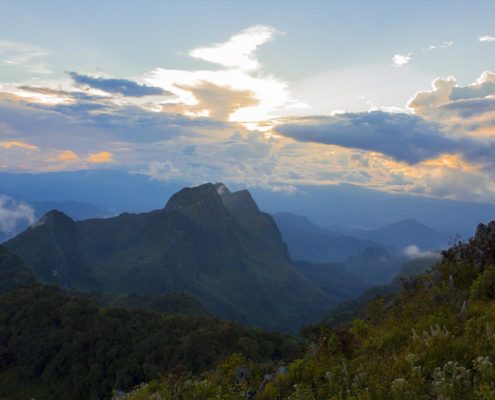 Incredible vistas on the Doi Chiang Dao hike in Thailand