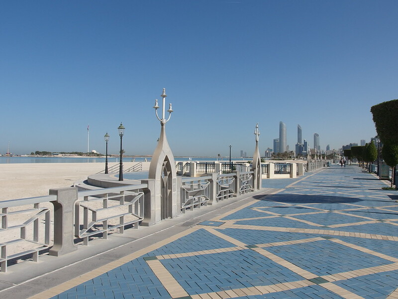 Relax on the beach and take in the Abu Dhabi skyline while visiting The Corniche
