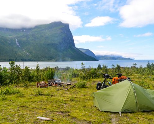 Summer is the best time to go camping in Norway