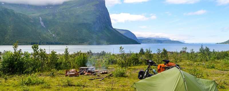 Summer is the best time to go camping in Norway