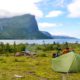 Summer is the best time to go camping in Norway