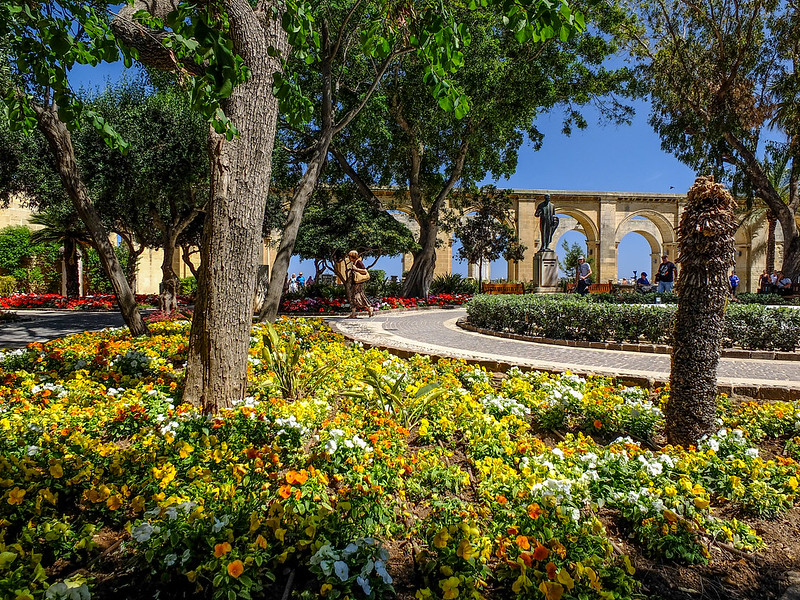 The Upper Barakka Gardens in Valetta