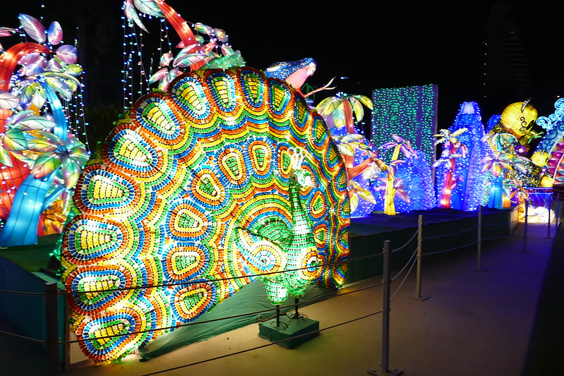 Just a portion of the many displays at Garden Glow in Dubai