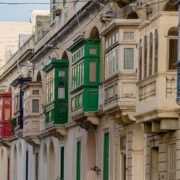 The colorful balconies of Malta