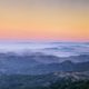 Sunset view from Mount Tamalpais over the San Francisco Bay