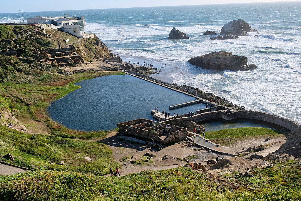 Sutro Baths at Lands End overlooking the Pacific Ocean