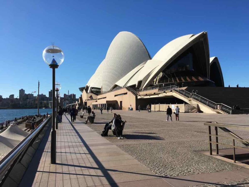 Sydney Harbour Foreshore Walk with a view of the Sydney Opera House