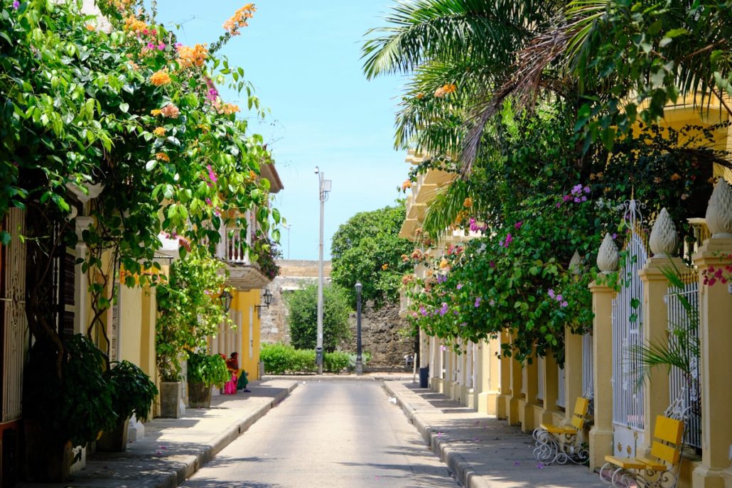 Inside the Walled city in Cartagena