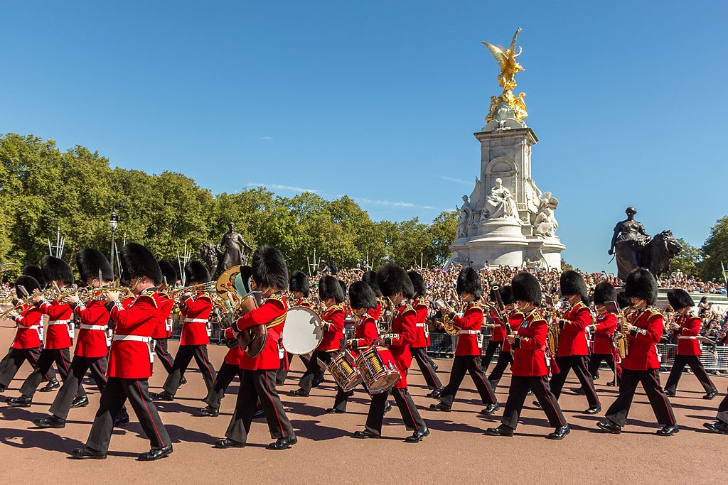 Changing of the Guard at the Victoria Memorial