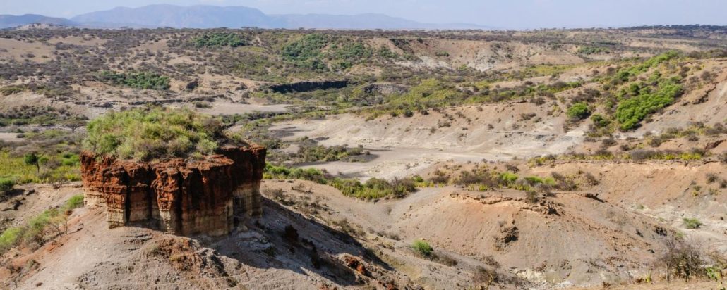 The Olduvai Gorge, one of the most historical sites in Tanzania
