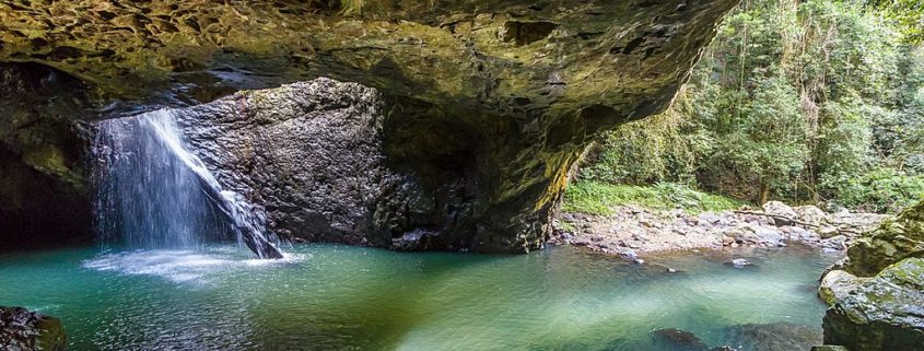 Natural Bridge in Springbrook National Park near Brisbane