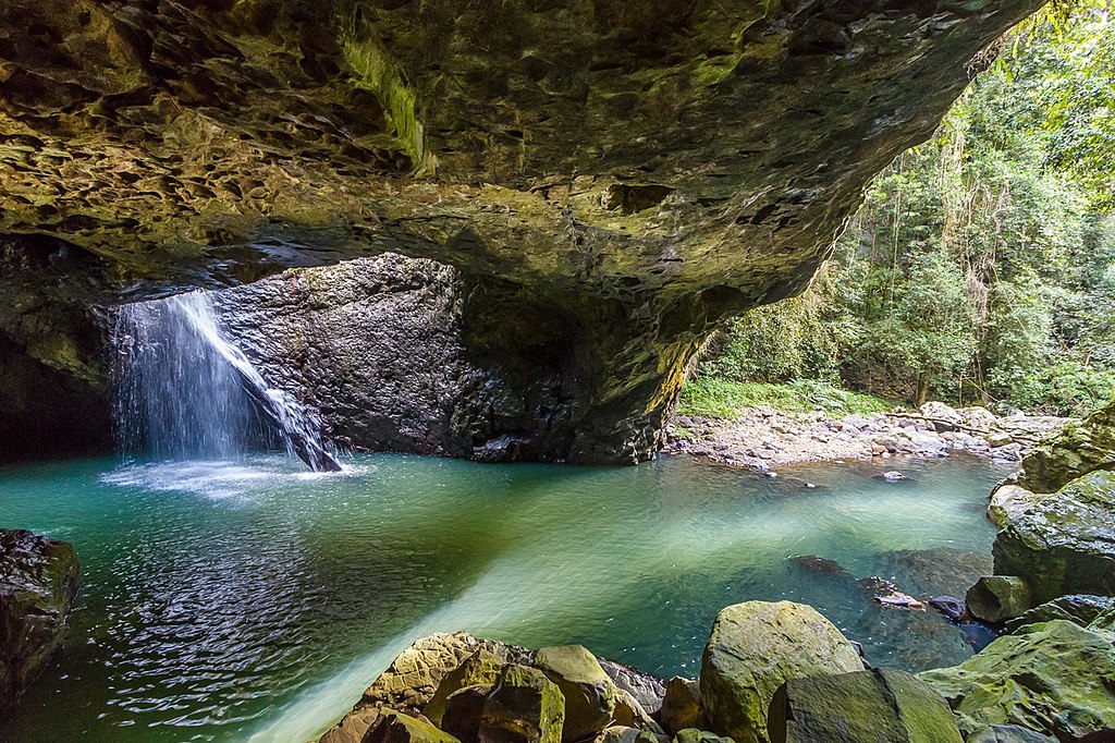 Natural Bridge in Springbrook National Park near Brisbane