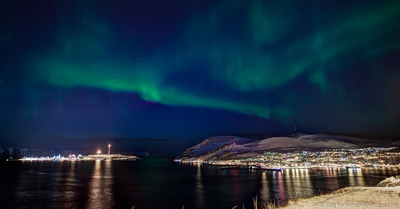 The Northern Lights over Hammerfest, Norway