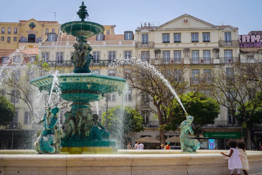 Fonte Sul do Rossio, Lisbon, Portugal