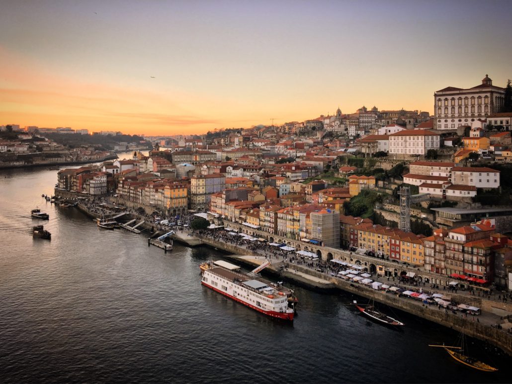 Riverfront in Porto, Portugal