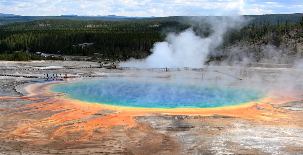 Grand Prismatic Spring in Yellowstone National Park