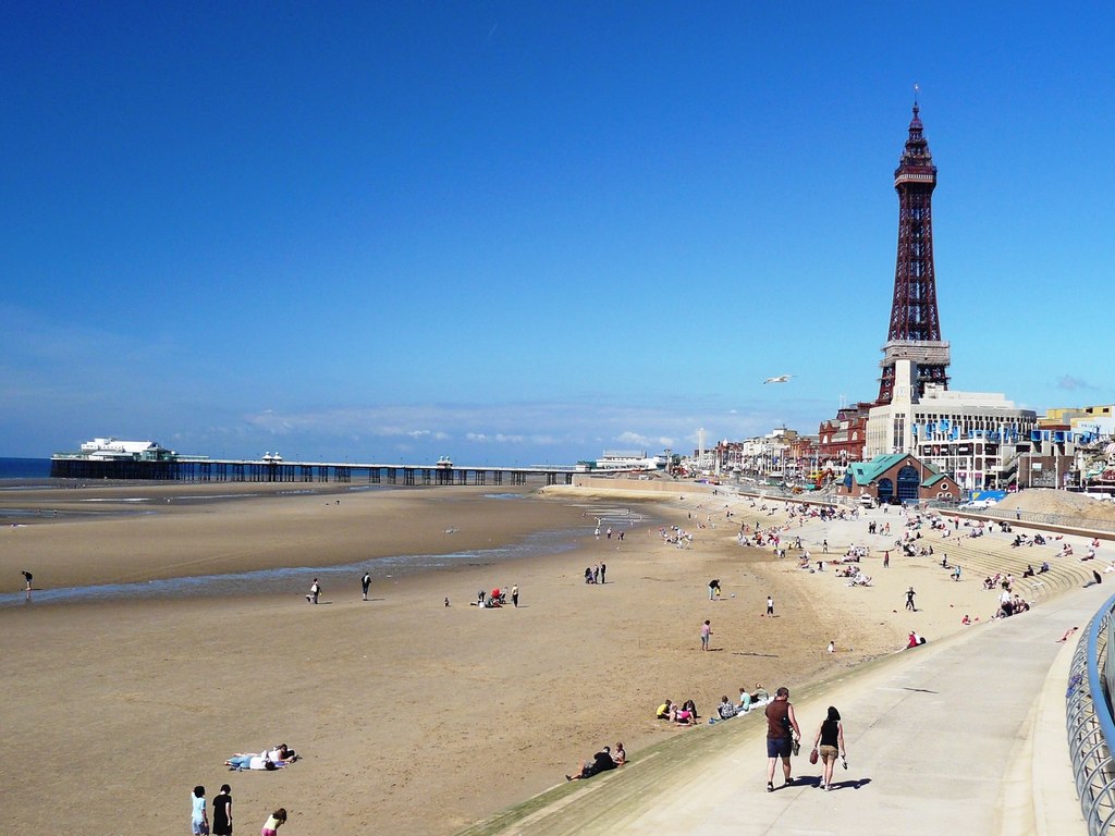 Blackpool Tower and the coast